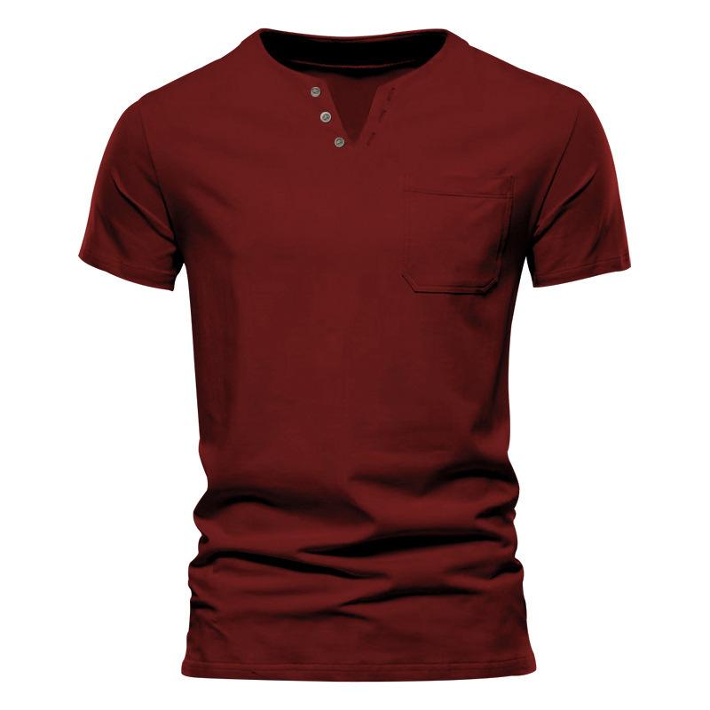 Cross-border Summer Casual T-shirt Men s Fashion Trend Sports Slim Fit Solid Color V-neck Pocket Men s Half-sleeve Top Men s XXXL
Cross-border Summer Casual T-shirt Men s Fashion Trend Sports Slim Fit Solid Color V-neck Pocket Men s Half-sleeve Top Men s XXXL