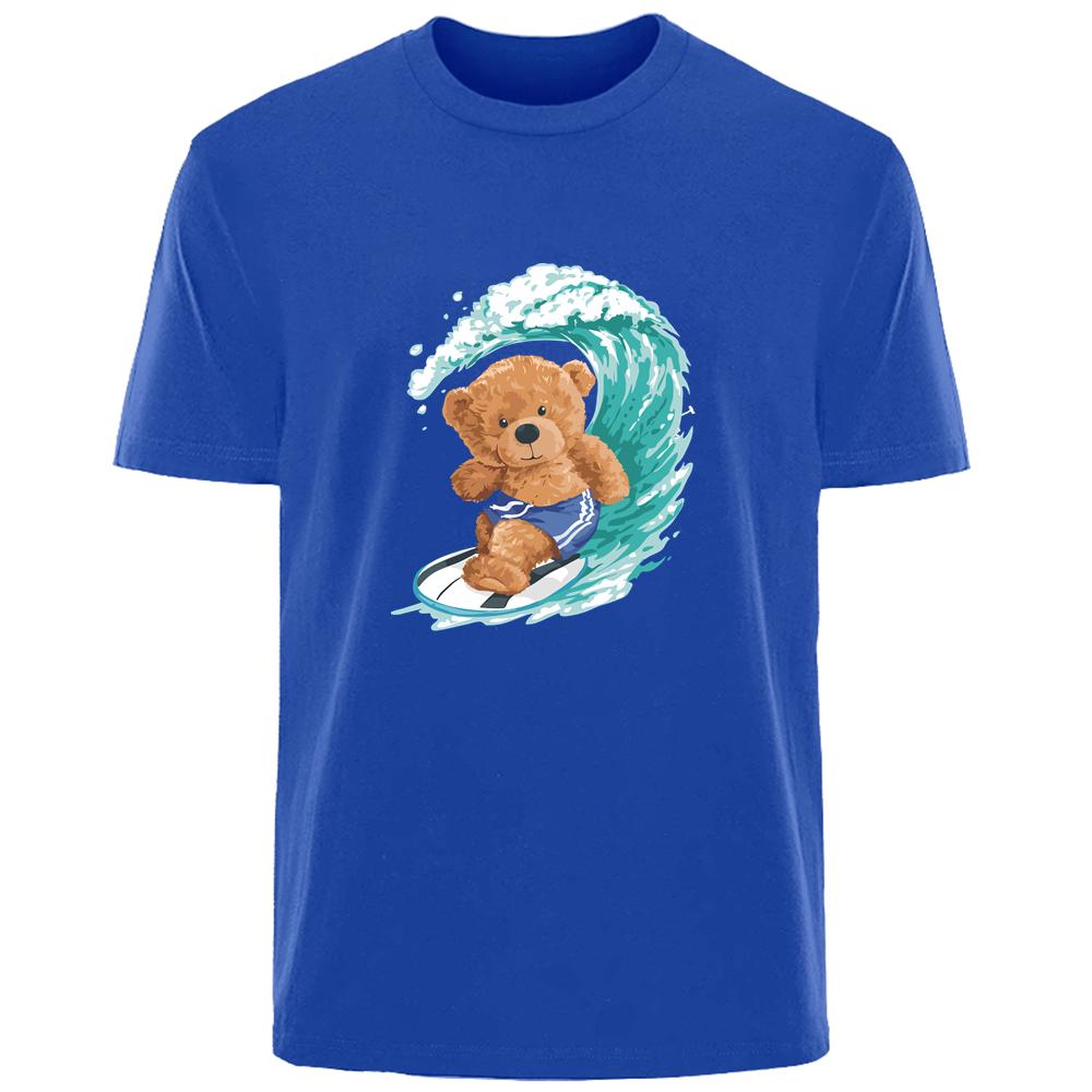 Surf Bear Print Summer High Quality Men s 100% Cotton Breathable Sweat Absorbent T-Shirt Casual Fashion Men s Street Wear
Surf Bear Print Summer High Quality Men s 100% Cotton Breathable Sweat Absorbent T-Shirt Casual Fashion Men s Street Wear