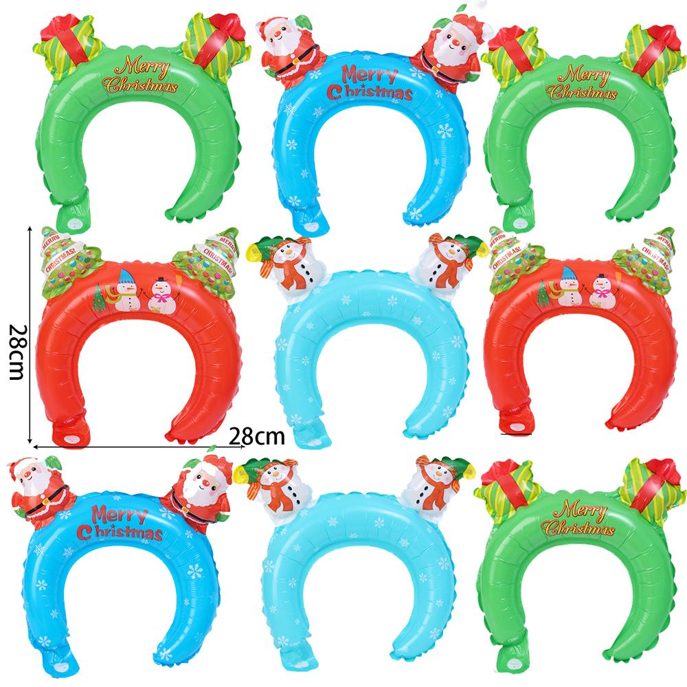 Christmas Children Party Decorative Toys Hand-Held Aluminum Balloon Stick Santa Claus Snowman Balloon Hairband Hair Accessories 10pcs
Christmas Children Party Decorative Toys Hand-Held Aluminum Balloon Stick Santa Claus Snowman Balloon Hairband Hair Accessories 10pcs