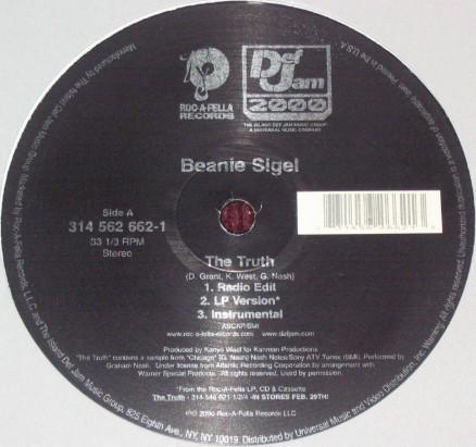12inch Record BEANIE SIGEL - The Truth 3145626621 Roc-A-Fella Rec 2000 US Rap & Hip-Hop/R&B Used
12inch Record BEANIE SIGEL - The Truth 3145626621 Roc-A-Fella Rec 2000 US Rap & Hip-Hop/R&B Used