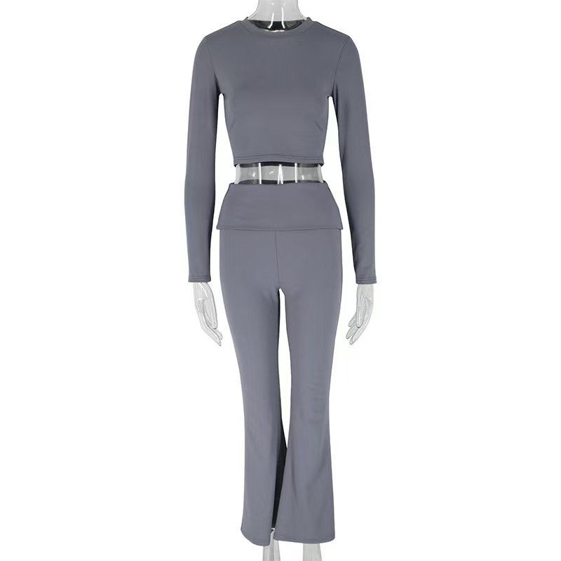 Мода Новое поступление Спорт и отдых Топы с длинным рукавом + Брюки Комплект из двух предметов Повседневный комплект топ и брюки Grey L
Мода Новое поступление Спорт и отдых Топы с длинным рукавом + Брюки Комплект из двух предметов Повседневный комплект топ и брюки Grey L