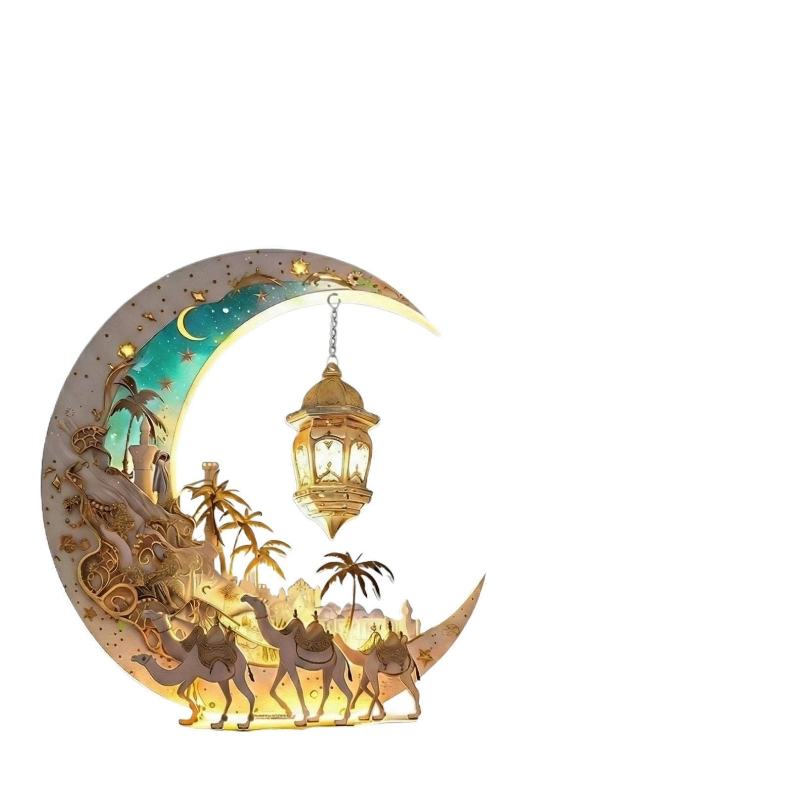 2D Акрилова прикраса-місяць, Декор для дому на Рамадан One Size
2D Акрилова прикраса-місяць, Декор для дому на Рамадан One Size