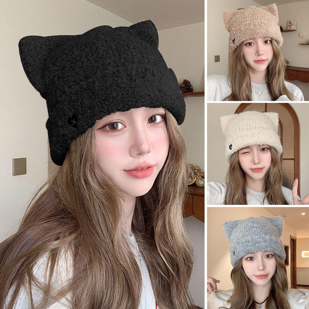 Fluffy Beanie Hat Cute Cat Ear Ear Protection Cap Winter Pullover Hats for Women чорний
Fluffy Beanie Hat Cute Cat Ear Ear Protection Cap Winter Pullover Hats for Women чорний