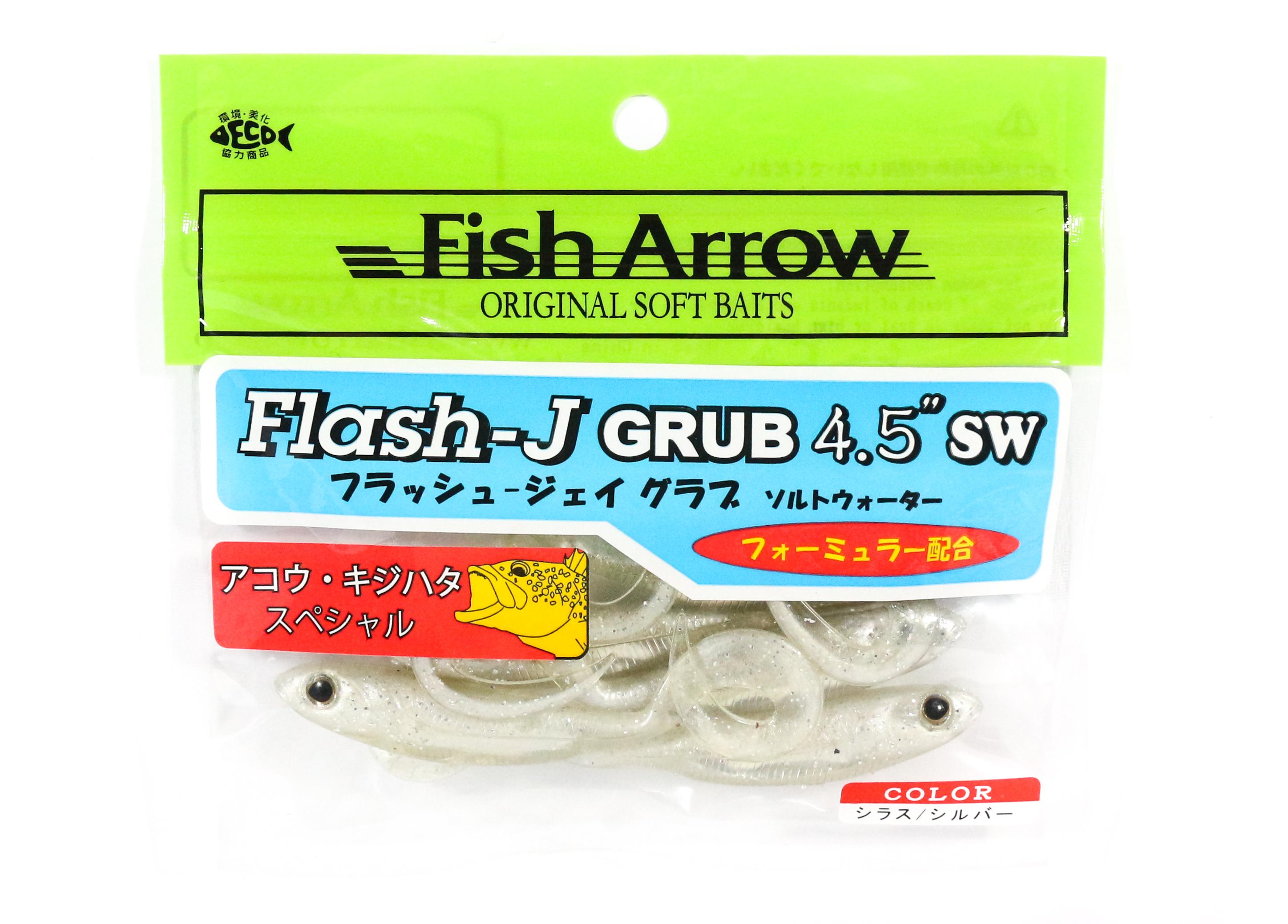 Мягкая приманка Fish Arrow Flash J Grub SW 4,5 дюйма, 5 шт. в упаковке #100 (0011)
Мягкая приманка Fish Arrow Flash J Grub SW 4,5 дюйма, 5 шт. в упаковке #100 (0011)
