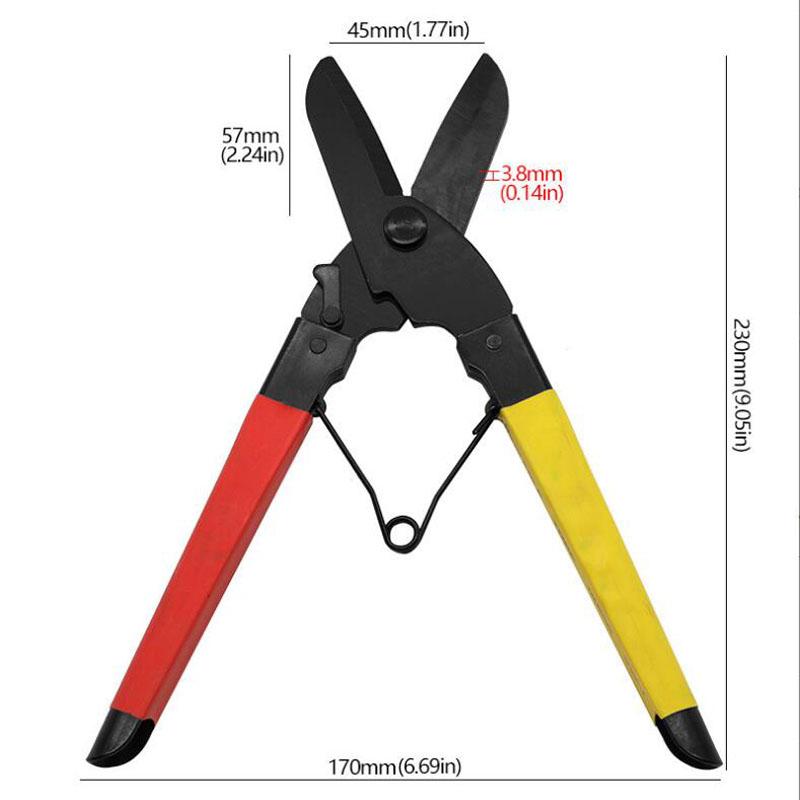 Авиационные ножницы Сверхпрочные Авиационная сталь Резак для металла Сверхпрочный Резак для листового металла С предохранителем для веток Кабельные провода Pack of 1