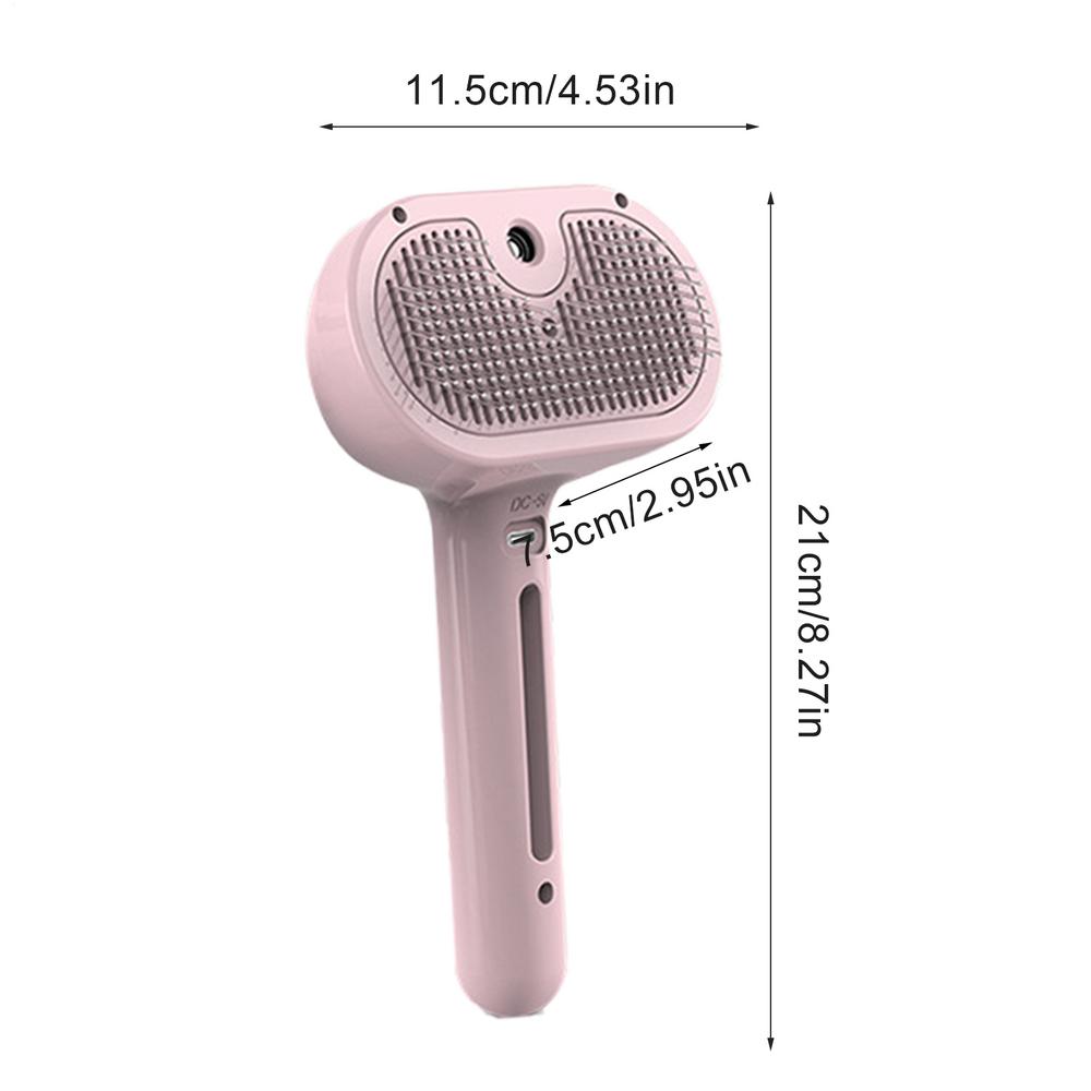Cat Grooming Shedding Comb with Built-In Spray Function Pet Hair Removal Comb for Pets Clothes Shedding Tangled Hair трішки рожевий
Cat Grooming Shedding Comb with Built-In Spray Function Pet Hair Removal Comb for Pets Clothes Shedding Tangled Hair трішки рожевий