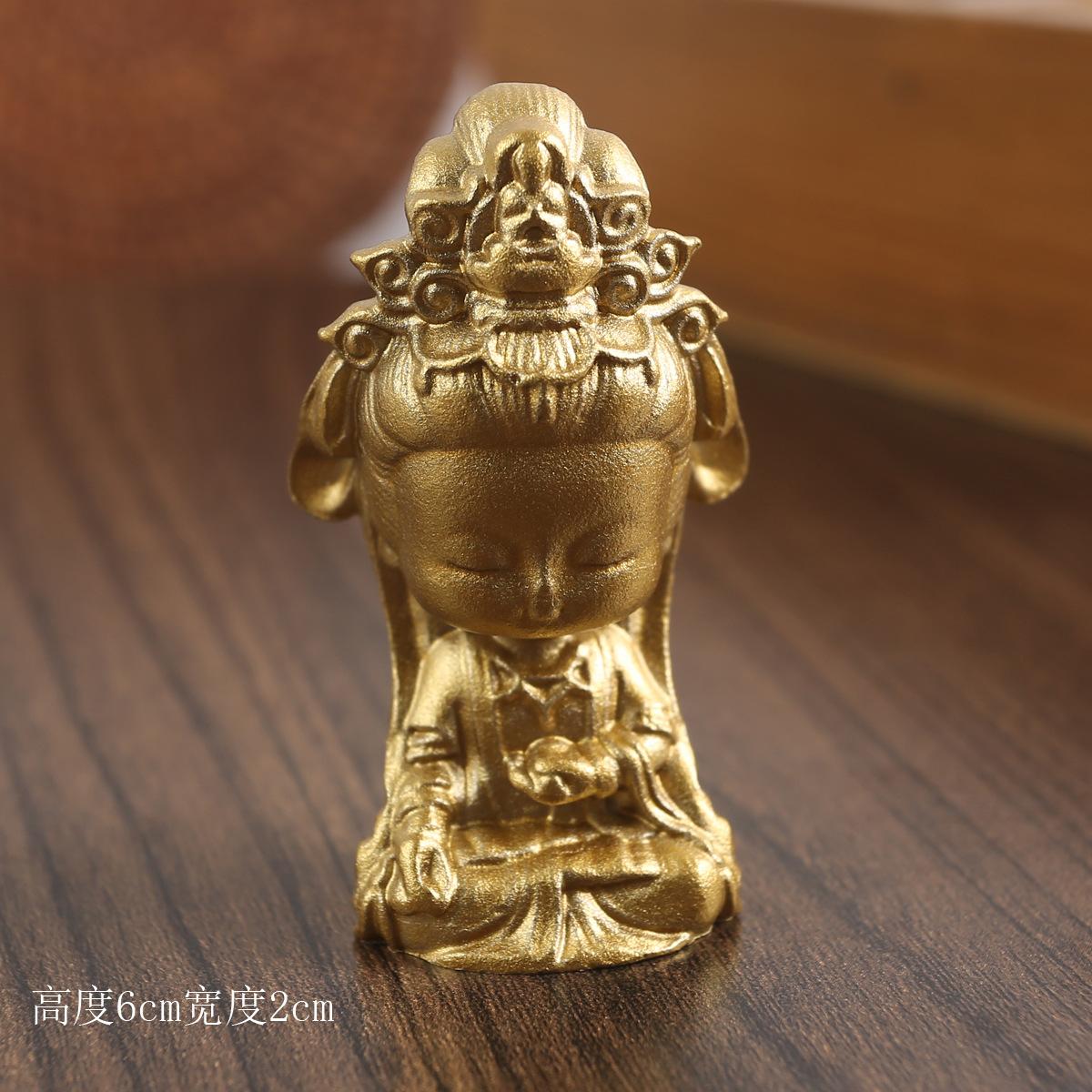 Brass Sakyamuni Ornament Office Car Creative High-end Small Copper Solid Pure Copper Crafts
Brass Sakyamuni Ornament Office Car Creative High-end Small Copper Solid Pure Copper Crafts