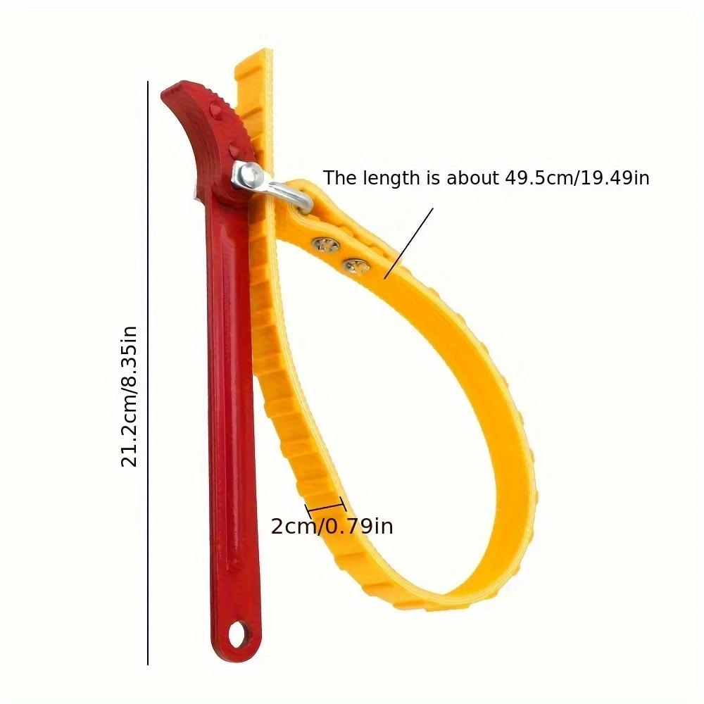 8IN Belt Wrench Oil Filter Puller Strap Spanner Chain Wrench Strap Opener Adjustable Strap Opener Cartridge Disassembly Tool
8IN Belt Wrench Oil Filter Puller Strap Spanner Chain Wrench Strap Opener Adjustable Strap Opener Cartridge Disassembly Tool