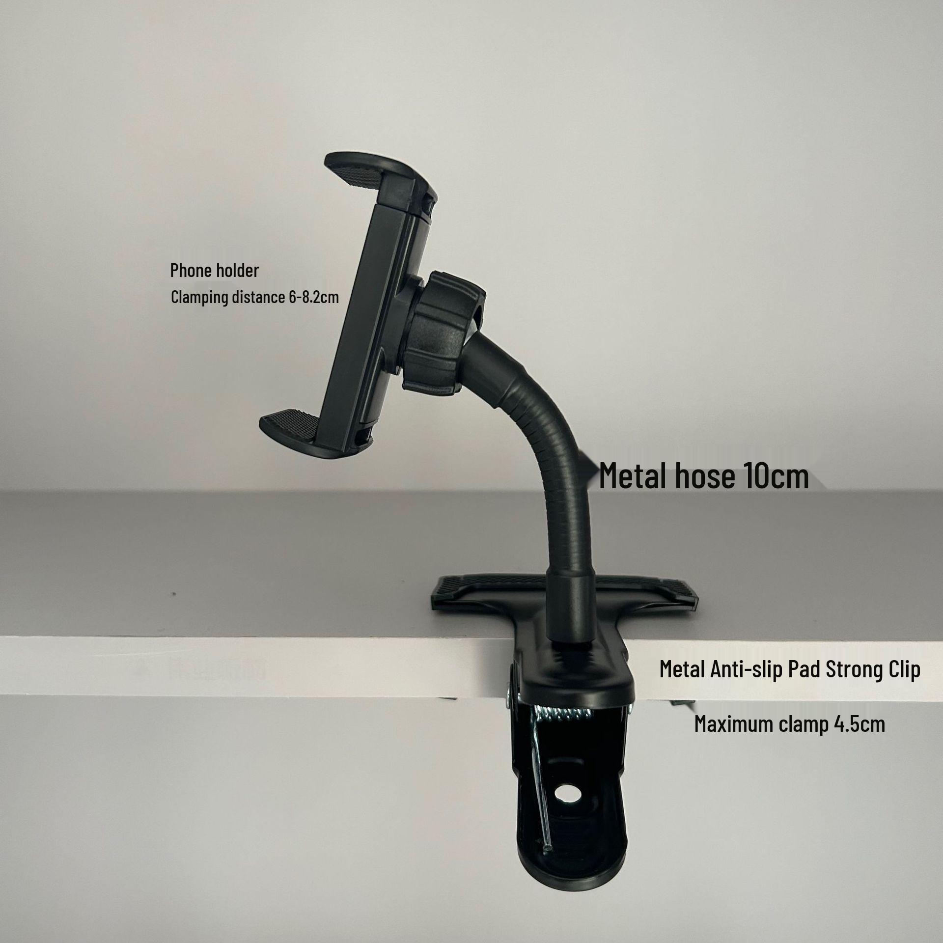 360° Bendable Metal Phone Holder with Strong Clip for Live Streaming
360° Bendable Metal Phone Holder with Strong Clip for Live Streaming