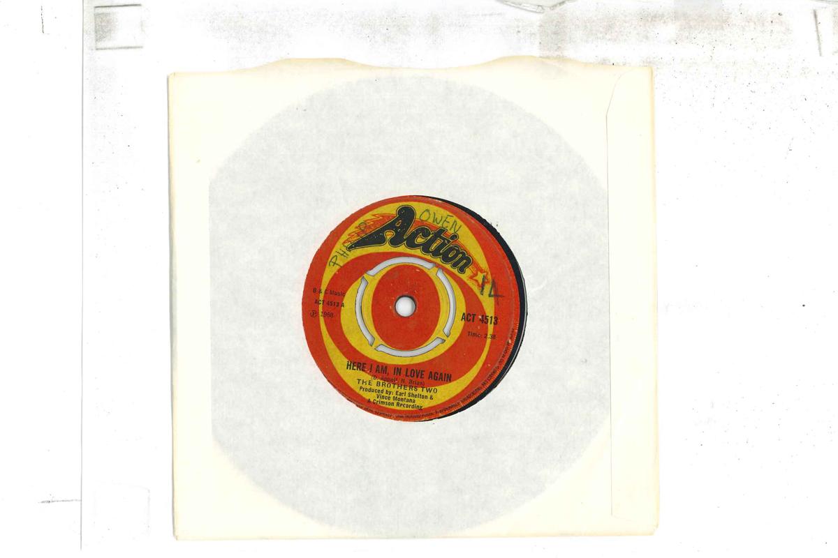 7inch Record BROTHERS TWO Here I Am In Love Again ACT4513 ACTION 1968 UK SoulFunk Used
7inch Record BROTHERS TWO Here I Am In Love Again ACT4513 ACTION 1968 UK SoulFunk Used