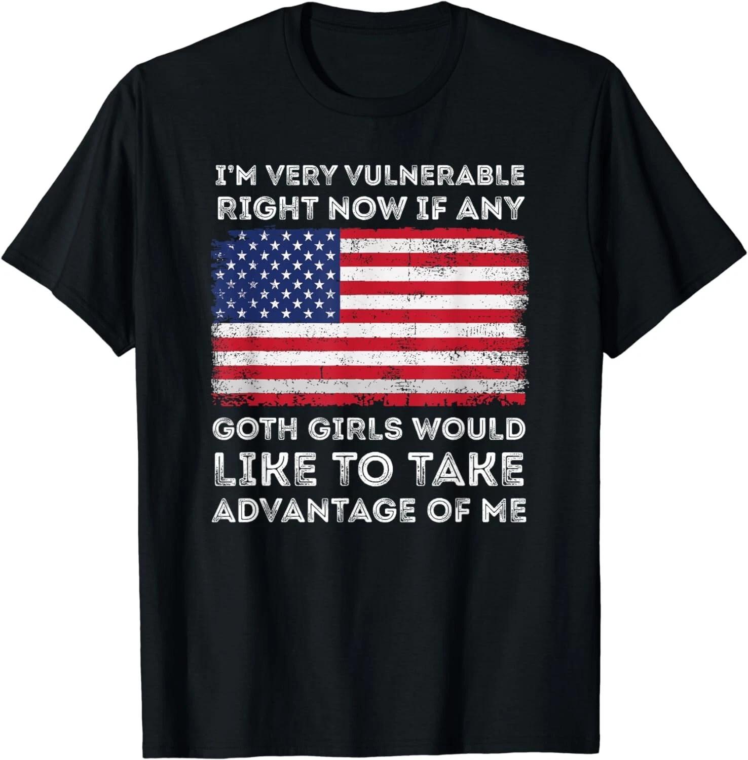 American Flag I m Very Vulnerable Right Now Design idea Gift Unisex T-Shirt 3XL
American Flag I m Very Vulnerable Right Now Design idea Gift Unisex T-Shirt 3XL