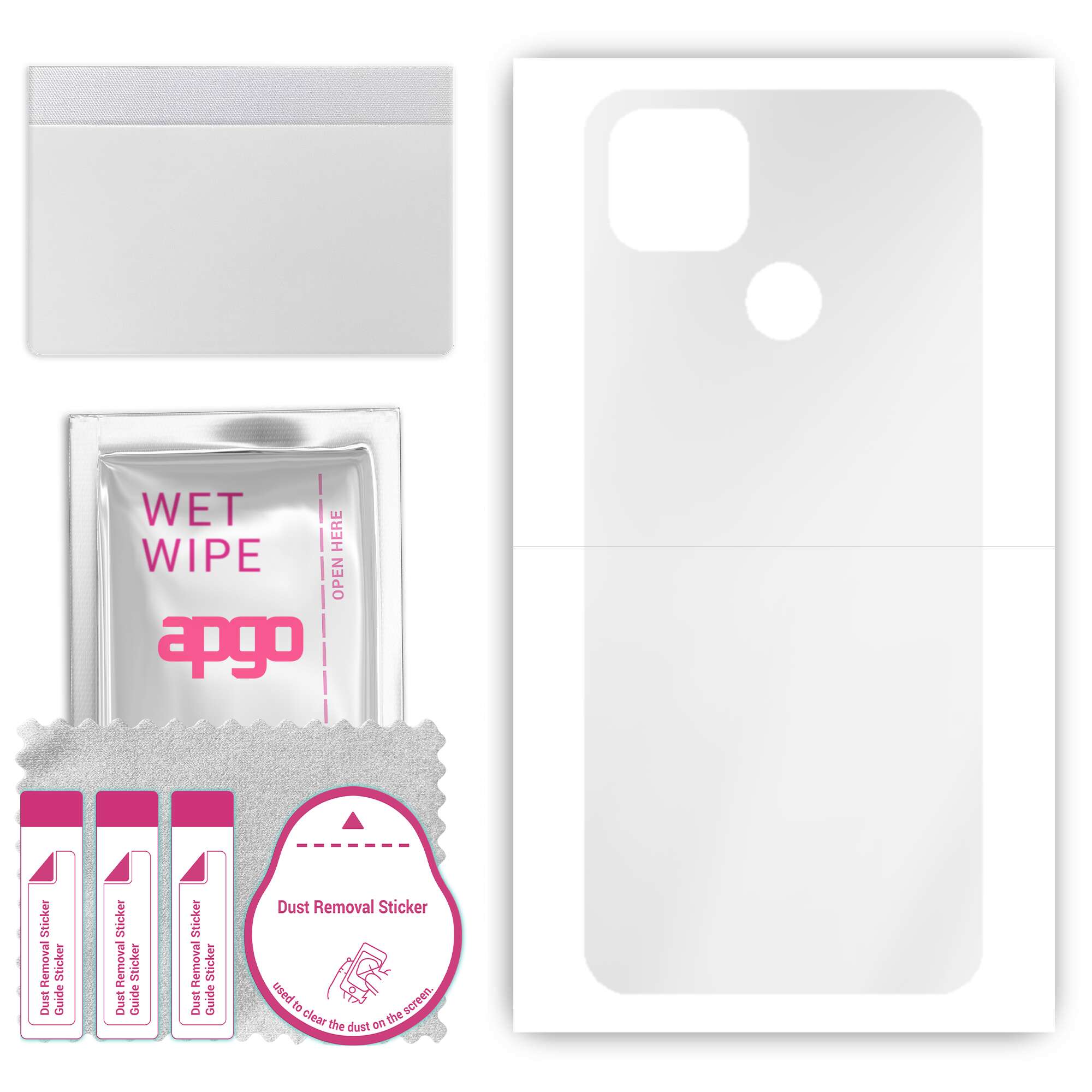 apgo Ultra Clear Protective Skin Sticker for the back compatible with Motorola Moto G9 Power, Wrap Film, Hydrogel Film, Flexible, Soft TPU with positi
apgo Ultra Clear Protective Skin Sticker for the back compatible with Motorola Moto G9 Power, Wrap Film, Hydrogel Film, Flexible, Soft TPU with positi