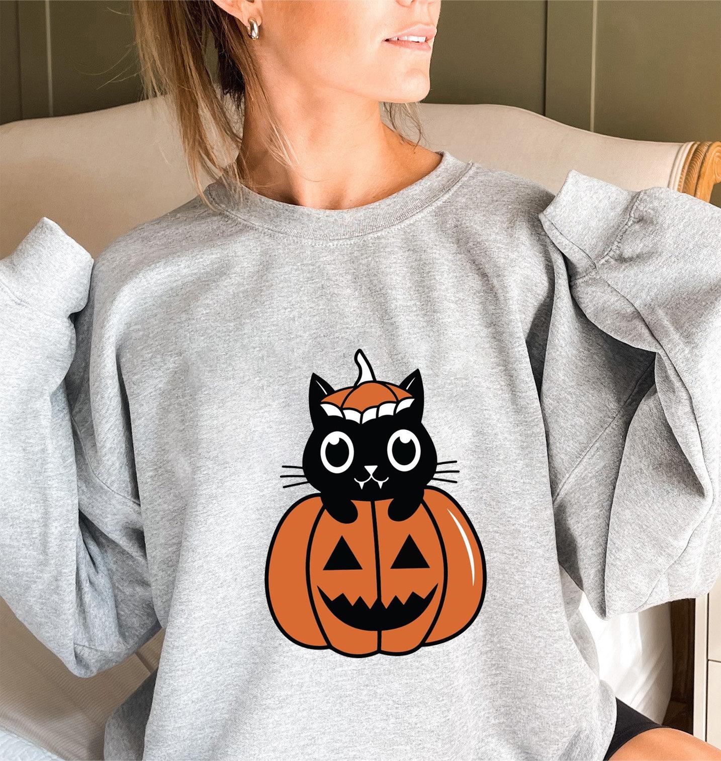 Женский свитшот с круглым вырезом и тыквой на Хэллоуин - Коллекция Осень/Зима, Длинный рукав X-Small светло-серый
Женский свитшот с круглым вырезом и тыквой на Хэллоуин - Коллекция Осень/Зима, Длинный рукав X-Small светло-серый