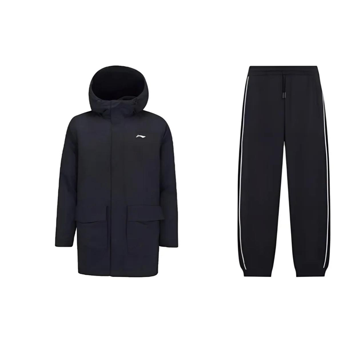 Li Ning ветрозащитная теплая хлопковая куртка с длинным рукавом и принтом, удобные брюки на шнурке, повседневный спортивный костюм, мужской костюм, черный AFDSB87-2+AKLUB05-1 S
Li Ning ветрозащитная теплая хлопковая куртка с длинным рукавом и принтом, удобные брюки на шнурке, повседневный спортивный костюм, мужской костюм, черный AFDSB87-2+AKLUB05-1 S