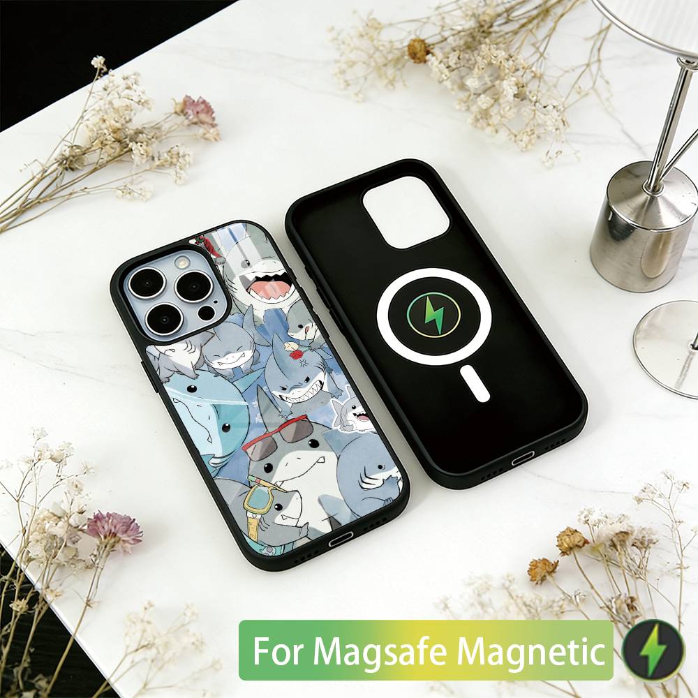 Shark Cute Phone Case For iPhone17,16,15,14,13,12,11 Plus,Pro Magnetic For Magsafe Wireless Charging iPhone15Plus
Shark Cute Phone Case For iPhone17,16,15,14,13,12,11 Plus,Pro Magnetic For Magsafe Wireless Charging iPhone15Plus