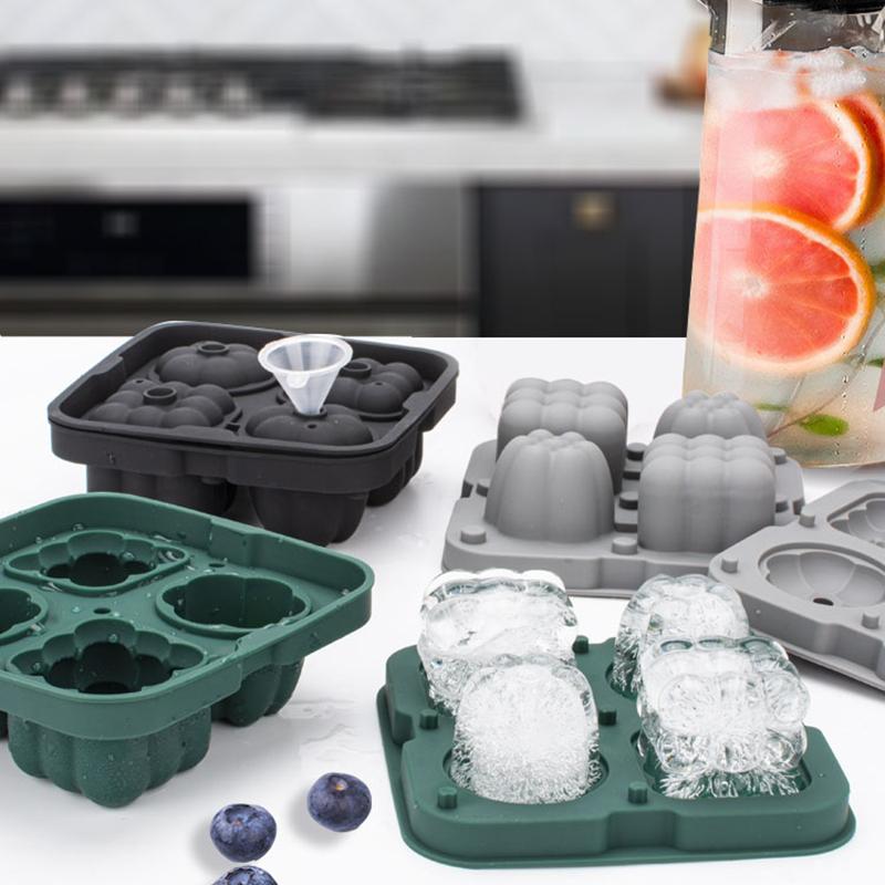2 in 1 Ice Cube Tray Reusable Silicone Ice Making Mold with Funnel+Ice Clamp (BPA Free,No FDA Certificate) Grey
2 in 1 Ice Cube Tray Reusable Silicone Ice Making Mold with Funnel+Ice Clamp (BPA Free,No FDA Certificate) Grey