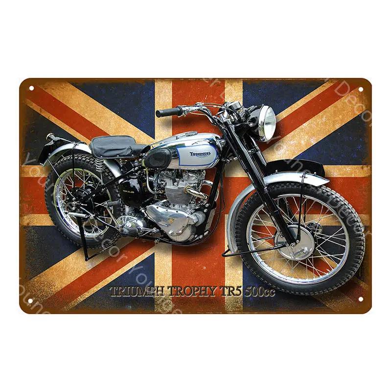 Classic British Motorcycles BSA Norton Velocette Douglas Ariel Metal Plate Tin Signs Wall Art Poster Vintage Garage Decor 30x40cm(11.8x15.7inch)
Classic British Motorcycles BSA Norton Velocette Douglas Ariel Metal Plate Tin Signs Wall Art Poster Vintage Garage Decor 30x40cm(11.8x15.7inch)