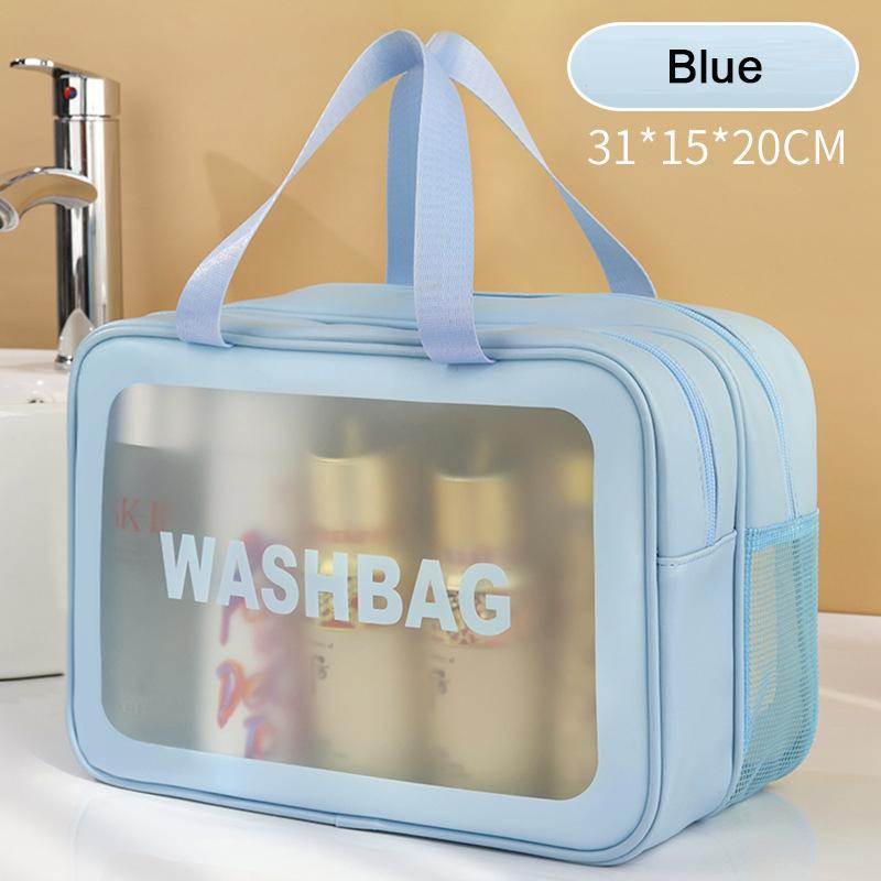 Waterproof Cosmetic Bag Double-layer Wet-dry makeup bag Portable Travel Large Capacity Wash Bag PU Swimming fitness Storage Bag 31x20x15cm синий
Waterproof Cosmetic Bag Double-layer Wet-dry makeup bag Portable Travel Large Capacity Wash Bag PU Swimming fitness Storage Bag 31x20x15cm синий