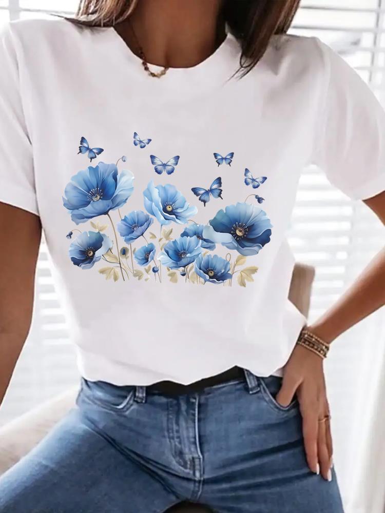 (Asian Size) Clothing sweet butterfly trend cute T Shirt Tee Top Women Fashion Female Woman Print Short Sleeve Graphic T-shirts S
(Asian Size) Clothing sweet butterfly trend cute T Shirt Tee Top Women Fashion Female Woman Print Short Sleeve Graphic T-shirts S