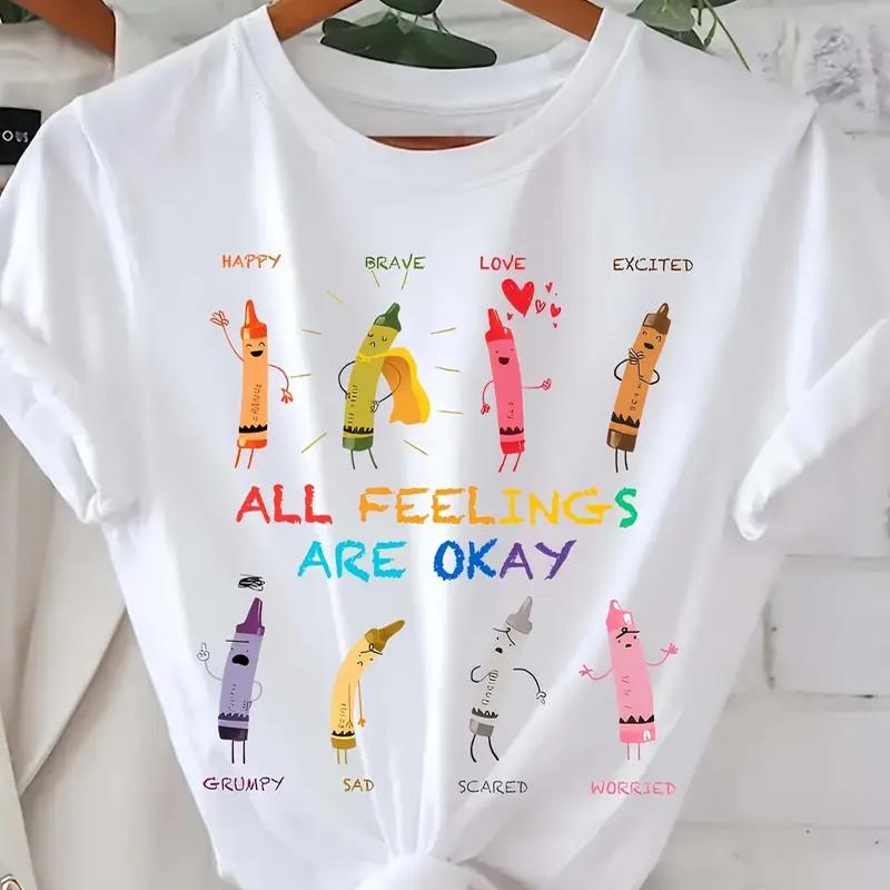 Женская летняя футболка Ретро мода Футболки с коротким рукавом Повседневные Интересные принты Топы 8XL белый
Женская летняя футболка Ретро мода Футболки с коротким рукавом Повседневные Интересные принты Топы 8XL белый