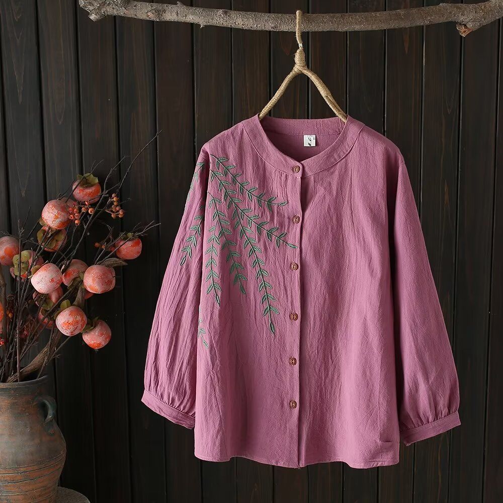 Cotton and Linen Shirt Tops, Women s Plus Embroidered Shirts, Large Size Embroidered Loose Chinese Women s Clothing L фіолетовий
Cotton and Linen Shirt Tops, Women s Plus Embroidered Shirts, Large Size Embroidered Loose Chinese Women s Clothing L фіолетовий