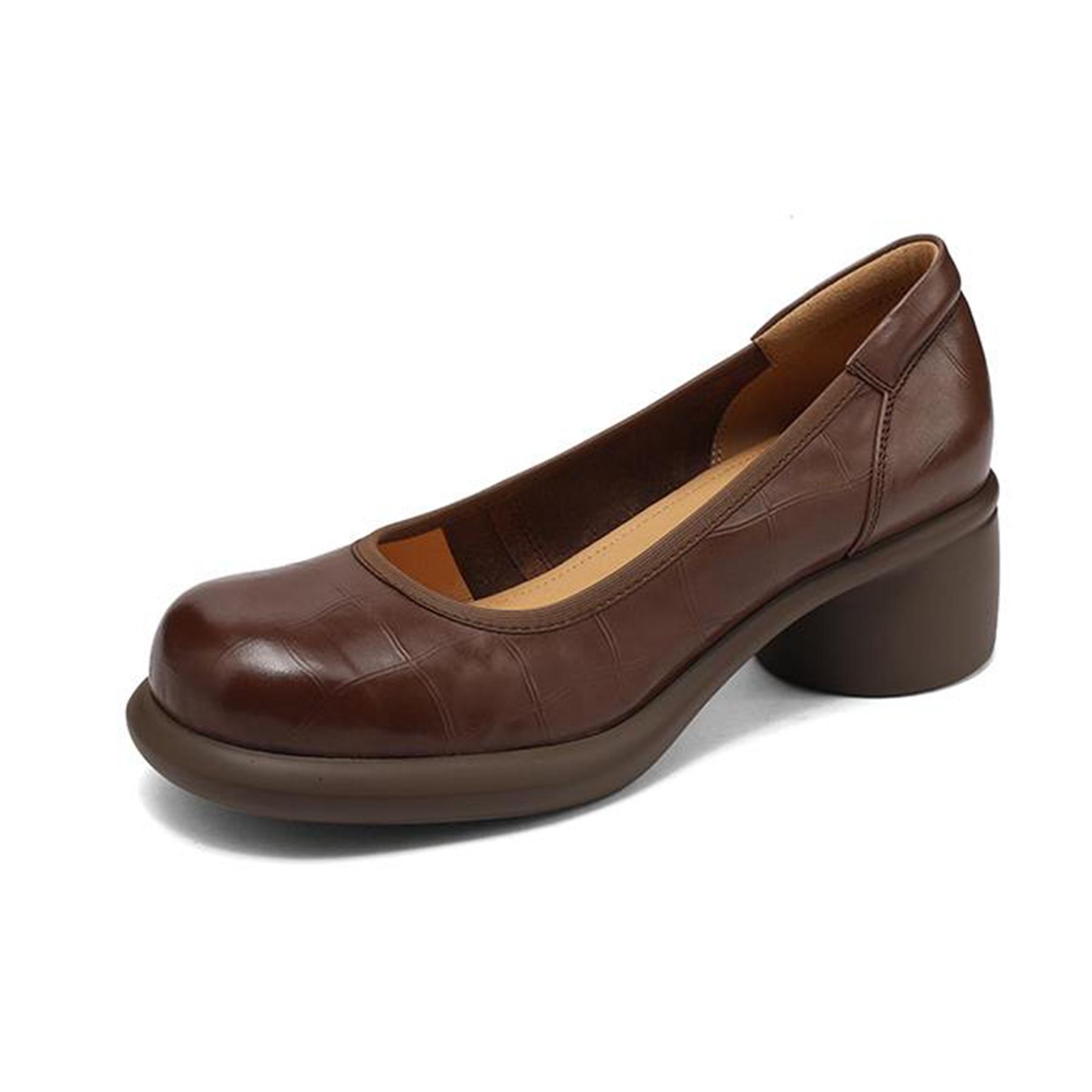 Krazing Pot Full Grain Leather Round Toe Size 40 Thick Round High Slip on Platform Stone Fashion Gladiator Autumn Pumps 34
Krazing Pot Full Grain Leather Round Toe Size 40 Thick Round High Slip on Platform Stone Fashion Gladiator Autumn Pumps 34
