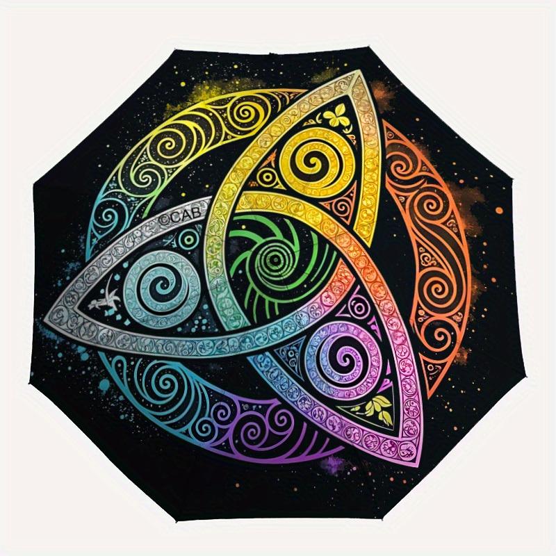 1pc Triquetra, Cosmic Automatic Open/close Folding Compact Umbrella, 8-Rib Sturdy Canopy, Lightweight Portable, Commuting Use, Gift, 072
1pc Triquetra, Cosmic Automatic Open/close Folding Compact Umbrella, 8-Rib Sturdy Canopy, Lightweight Portable, Commuting Use, Gift, 072