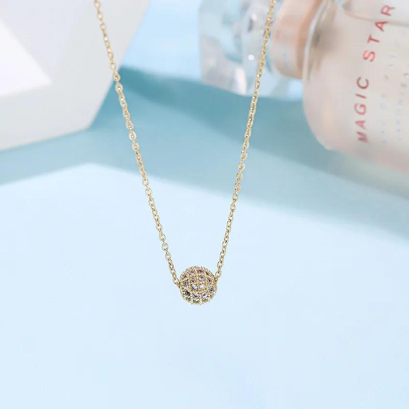 Charm Shiny Full Crystal Lucky Bead Pendant Necklace for Women High Quality Gold Color Stainless Steel Collar Jewelry Colorfast золотий
Charm Shiny Full Crystal Lucky Bead Pendant Necklace for Women High Quality Gold Color Stainless Steel Collar Jewelry Colorfast золотий