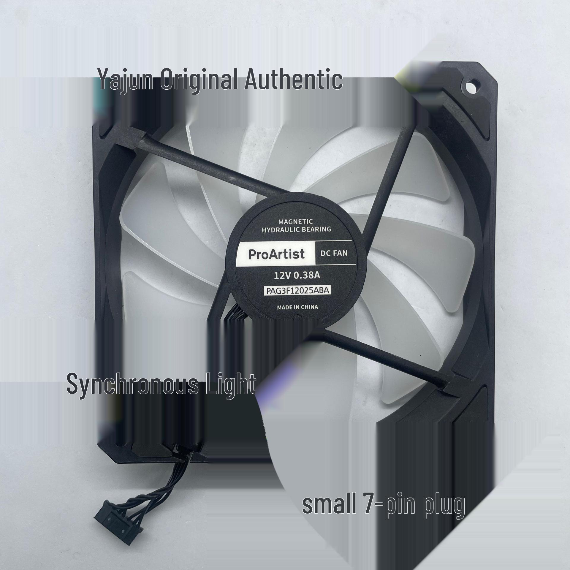 Yajun 12CM PWM LED Вентилятор охолодження з контролем температури, 0,38А 12025 Синхронізація з корпусом White frame, black blades, 0.38A
Yajun 12CM PWM LED Вентилятор охолодження з контролем температури, 0,38А 12025 Синхронізація з корпусом White frame, black blades, 0.38A