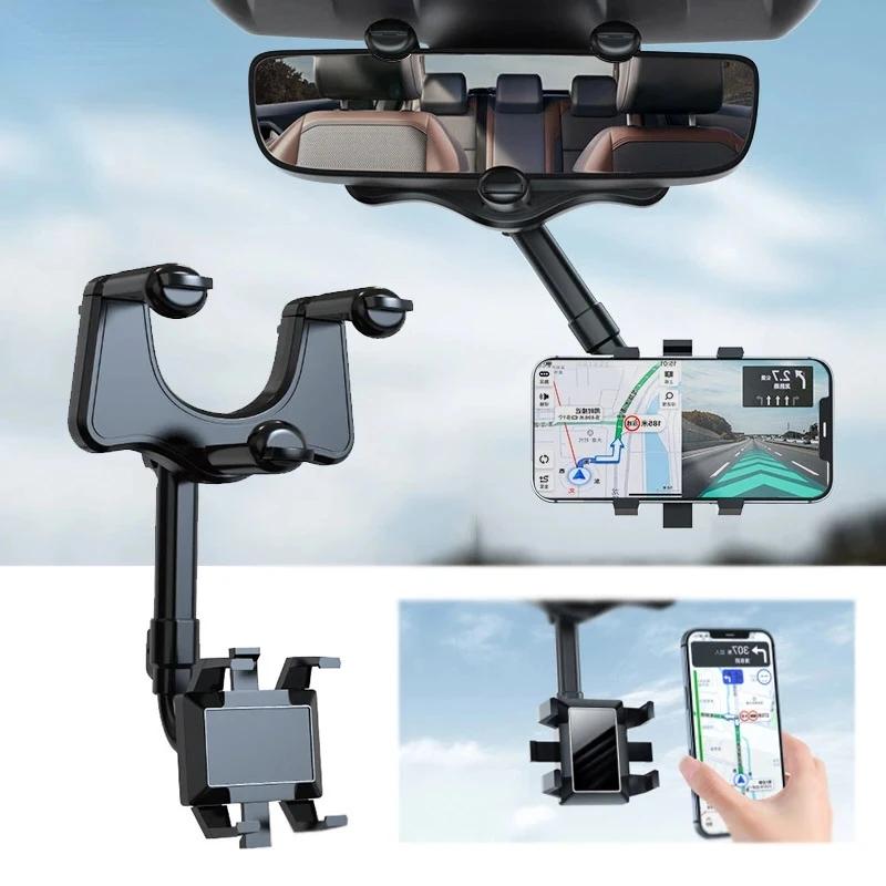 Крепление для телефона на зеркало заднего вида автомобиля с поворотом на 360°, держатель для телефона и GPS, универсальная вращающаяся регулируемая телескопическая подставка-держатель для телефона чёрный
Крепление для телефона на зеркало заднего вида автомобиля с поворотом на 360°, держатель для телефона и GPS, универсальная вращающаяся регулируемая телескопическая подставка-держатель для телефона чёрный