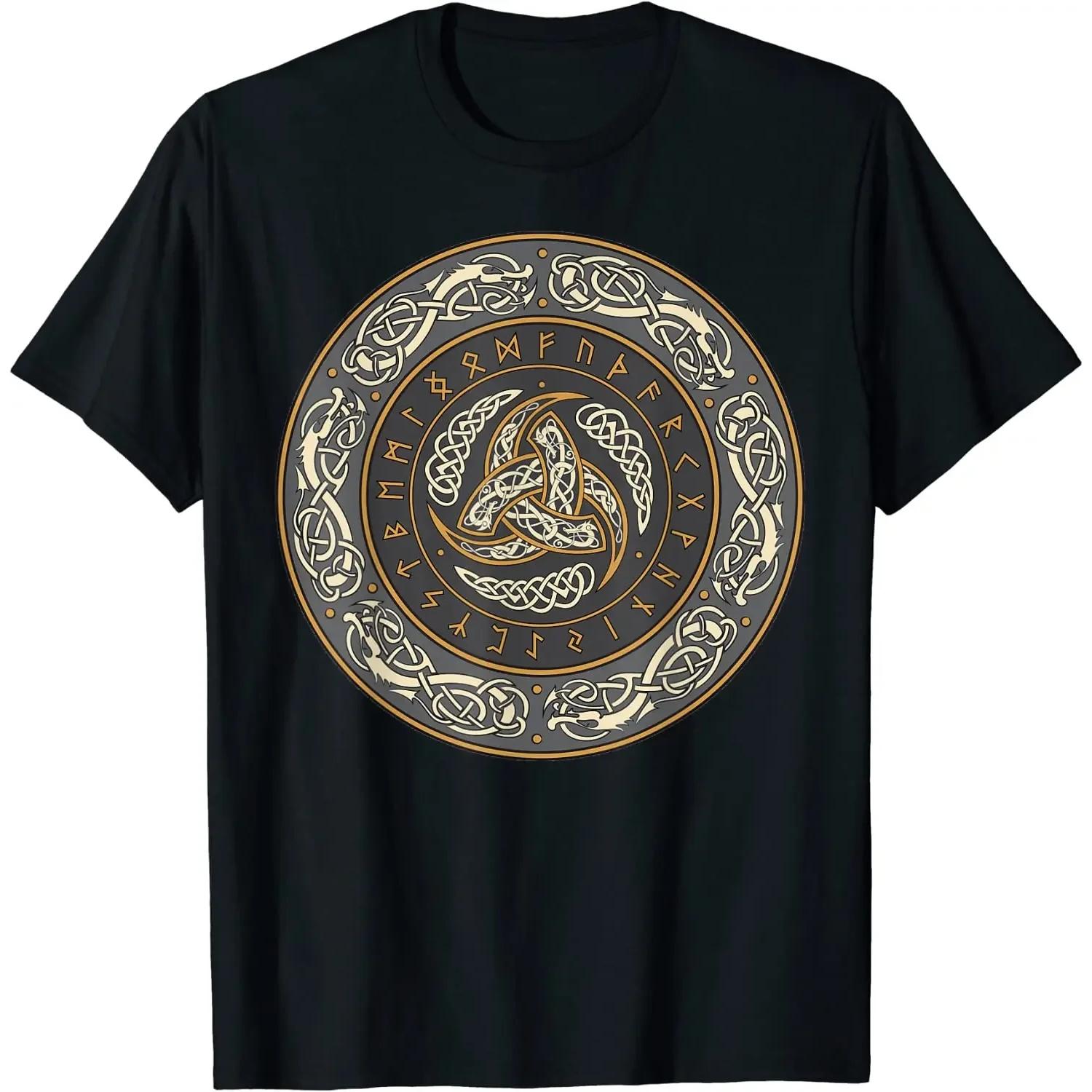 Triskelion with Nordic Warrior Runes Horns of warrior T-Shirt New 100% Cotton Short Sleeve O-Neck T-shirt S чёрный
Triskelion with Nordic Warrior Runes Horns of warrior T-Shirt New 100% Cotton Short Sleeve O-Neck T-shirt S чёрный