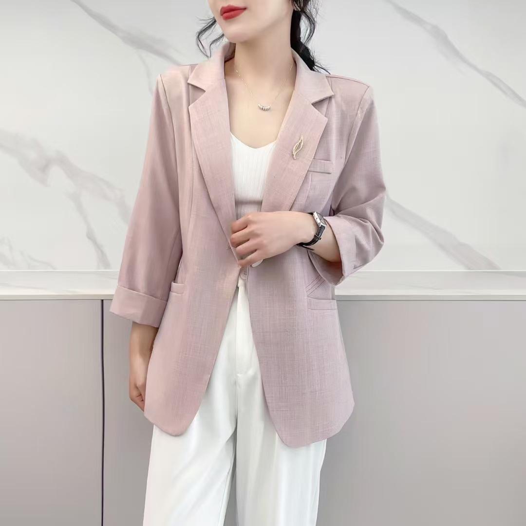 Women s Summer Seven-Sleeve Casual Blazer 2025 - Popular One-Button Jacket Double Extra Large
Women s Summer Seven-Sleeve Casual Blazer 2025 - Popular One-Button Jacket Double Extra Large