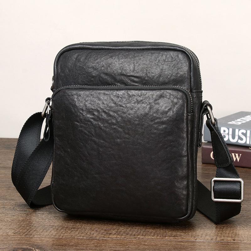 First Layer Cowhide Leather Men S Commuter Shoulder Messenger Bag Simple Small Bag High-End Boys Summer Light Bag чёрный
First Layer Cowhide Leather Men S Commuter Shoulder Messenger Bag Simple Small Bag High-End Boys Summer Light Bag чёрный