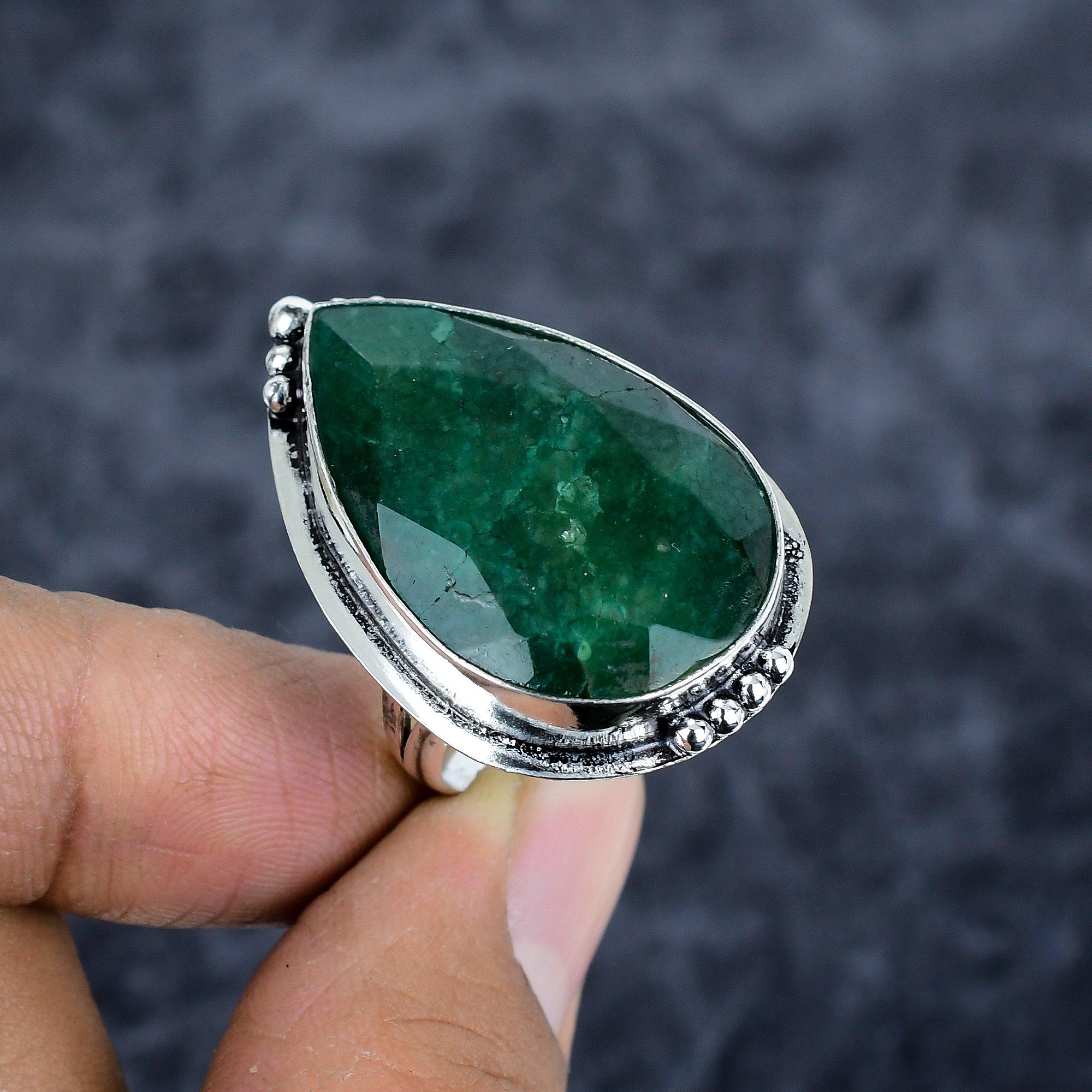 Green Jade Gemstone Handmade 925 Sterling Silver Jewelry Ring Size 9.5 M-2804
Green Jade Gemstone Handmade 925 Sterling Silver Jewelry Ring Size 9.5 M-2804