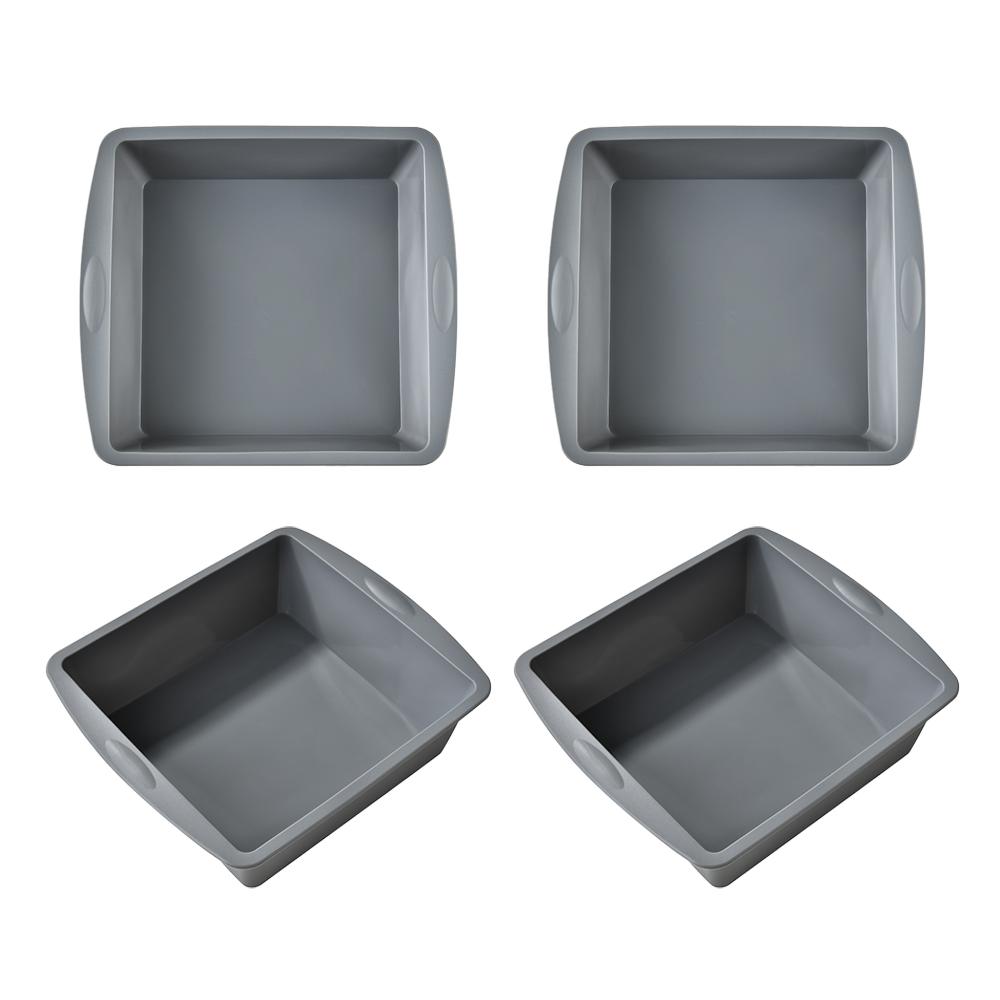 4Pcs Silicone Square Cake Plate Non-Stick Brownie Pot with Anti-Slip Handle Oven and Air Fryer Safe Perfect for Baking Cakes серый
4Pcs Silicone Square Cake Plate Non-Stick Brownie Pot with Anti-Slip Handle Oven and Air Fryer Safe Perfect for Baking Cakes серый