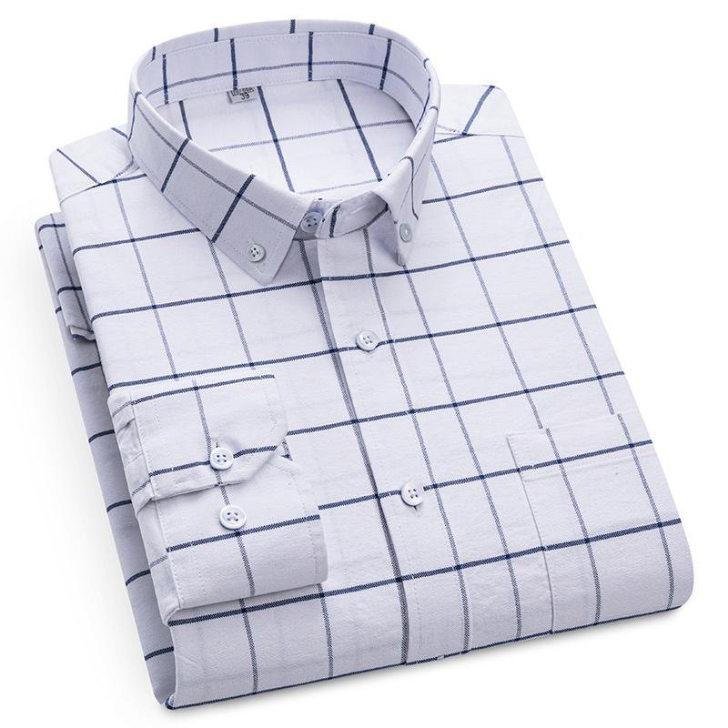S - 6XL 100% Cotton Classic Stripes Plaid Shirts Men Long Sleeves Casual Soft Cozy Men Shirt Long Sleeve Pocket Male Clothess 39
S - 6XL 100% Cotton Classic Stripes Plaid Shirts Men Long Sleeves Casual Soft Cozy Men Shirt Long Sleeve Pocket Male Clothess 39