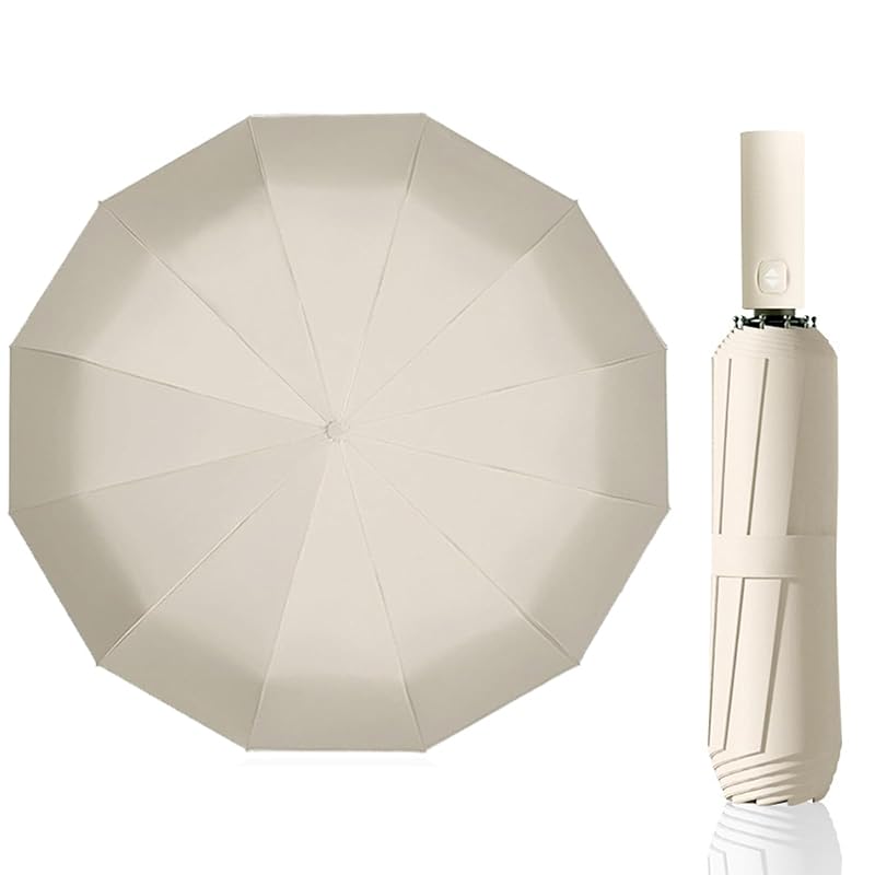 Tanosimi parasol 12 bones one touch automatic open/close Larger folding parasol UV cut rate 99.9% shading insulation Plain color sturdy windproof
Tanosimi parasol 12 bones one touch automatic open/close Larger folding parasol UV cut rate 99.9% shading insulation Plain color sturdy windproof