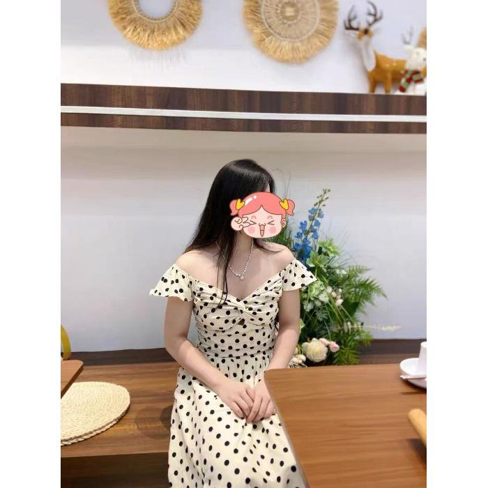 High-end seaside vacation Xiaofei sleeve temperament waist a-word long skirt French polka dot dress women s summer 2XL білий
High-end seaside vacation Xiaofei sleeve temperament waist a-word long skirt French polka dot dress women s summer 2XL білий