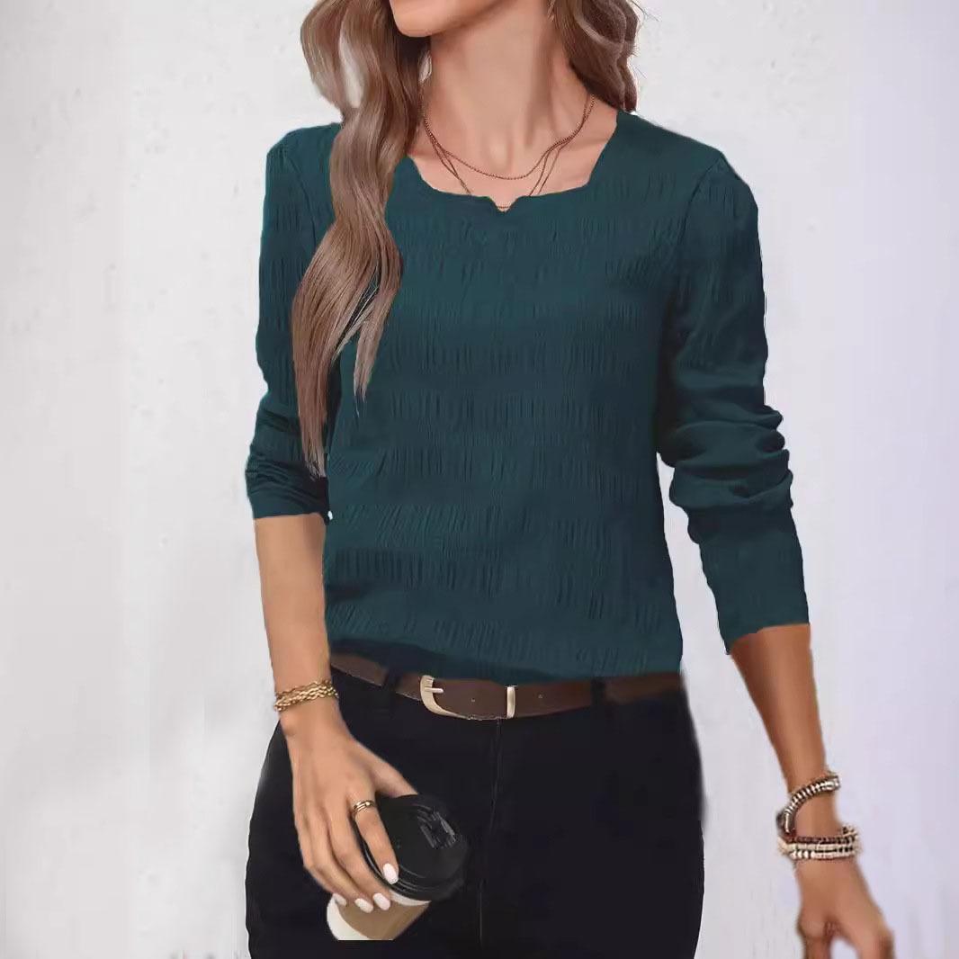 Women s Solid Color Long-sleeved V-neck Pleated T-shirt Clothes Sale S
Women s Solid Color Long-sleeved V-neck Pleated T-shirt Clothes Sale S
