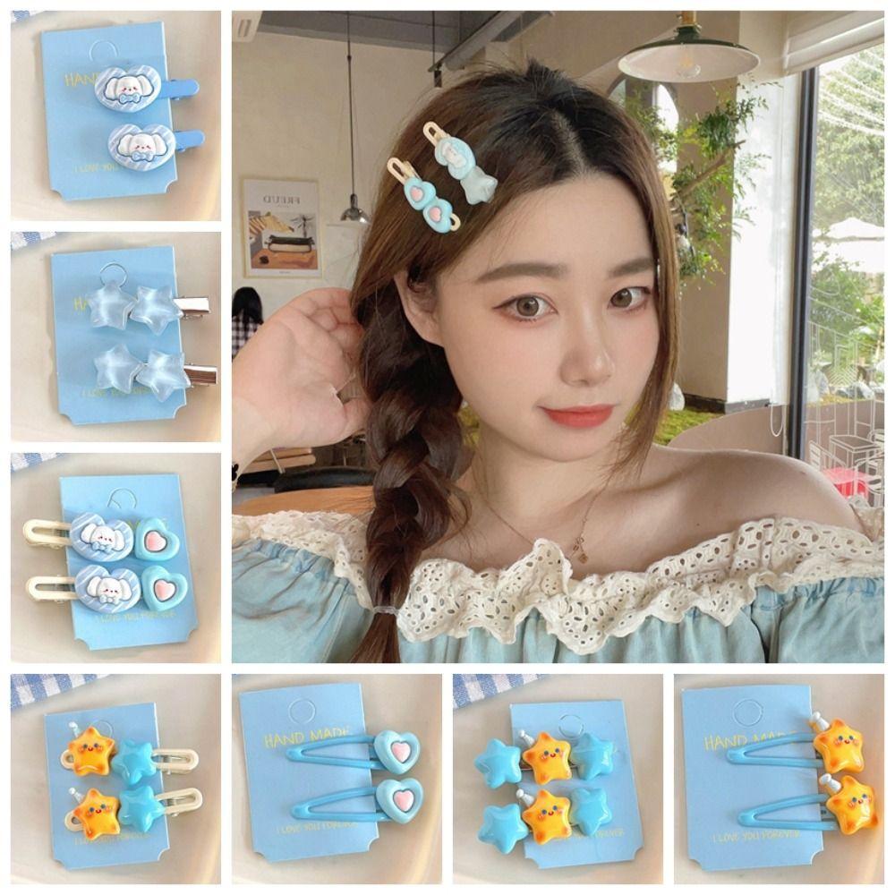 1pair Plastic Cartoon Hair Clips Pentagram Children Duckbill Clip Female/Children
1pair Plastic Cartoon Hair Clips Pentagram Children Duckbill Clip Female/Children