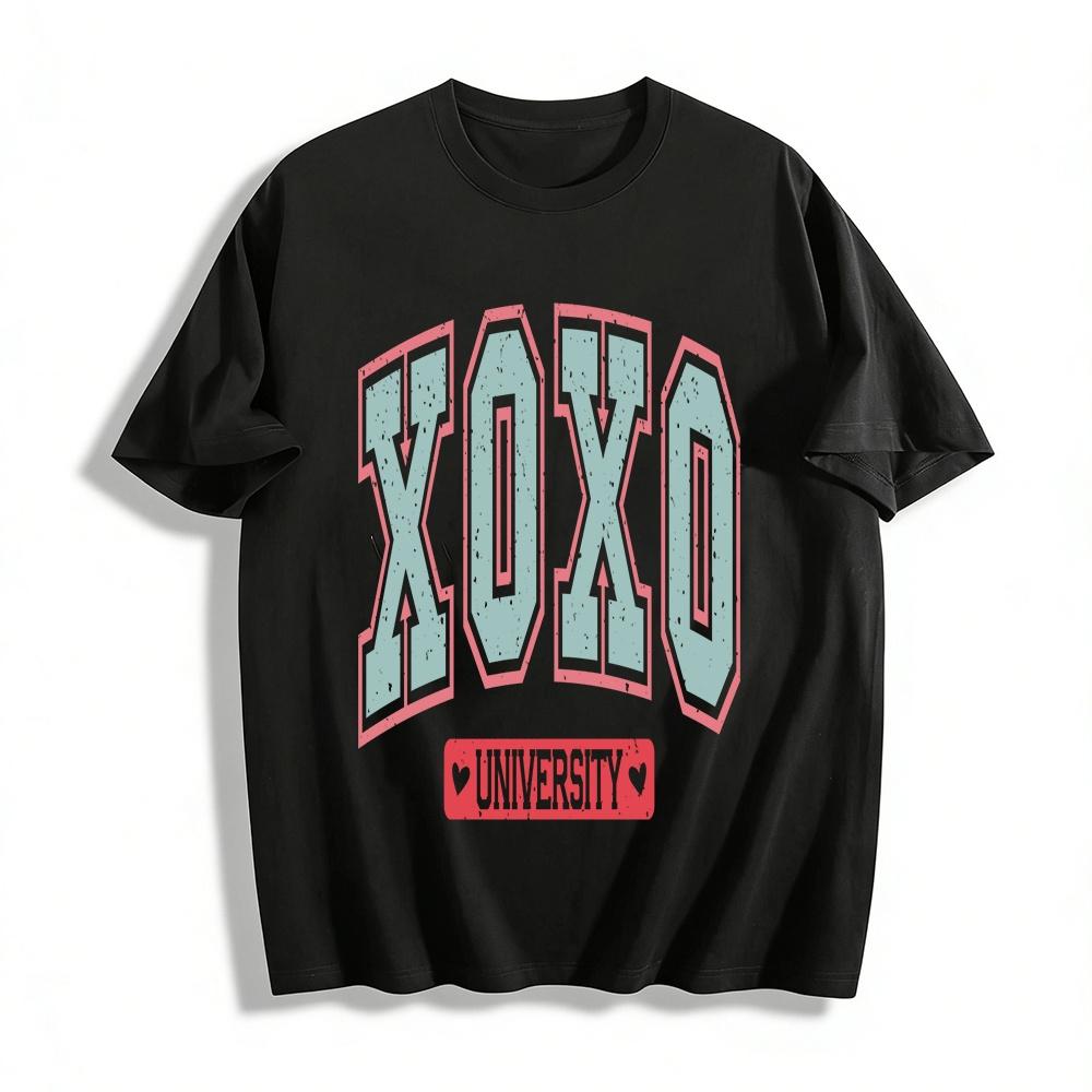 Vintage XOXO Heart University Graphic Casual Tee Pure cotton T-shirt 6XL
Vintage XOXO Heart University Graphic Casual Tee Pure cotton T-shirt 6XL