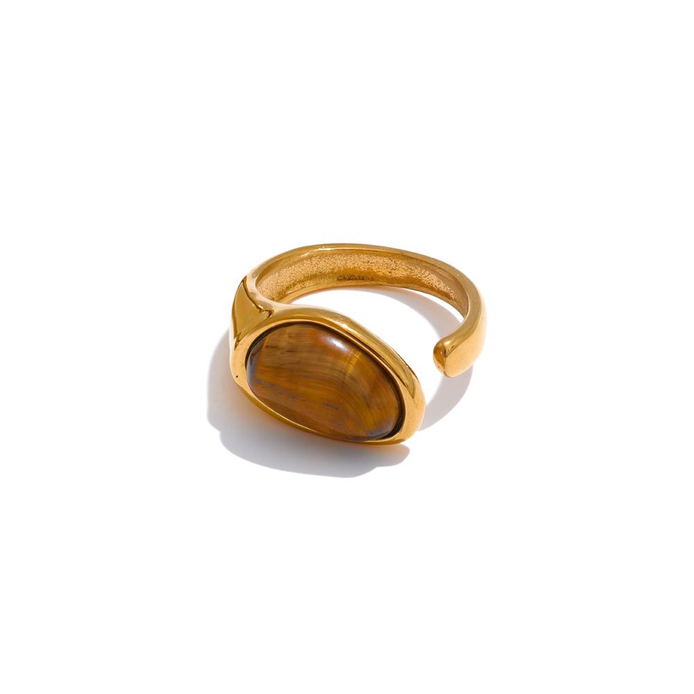 Yhpup 7# Stainless Steel Casting Open Ring Natural Tiger Shell Stone Fritillary Inlaid Trendy Charm Jewelry for Women New 7
Yhpup 7# Stainless Steel Casting Open Ring Natural Tiger Shell Stone Fritillary Inlaid Trendy Charm Jewelry for Women New 7