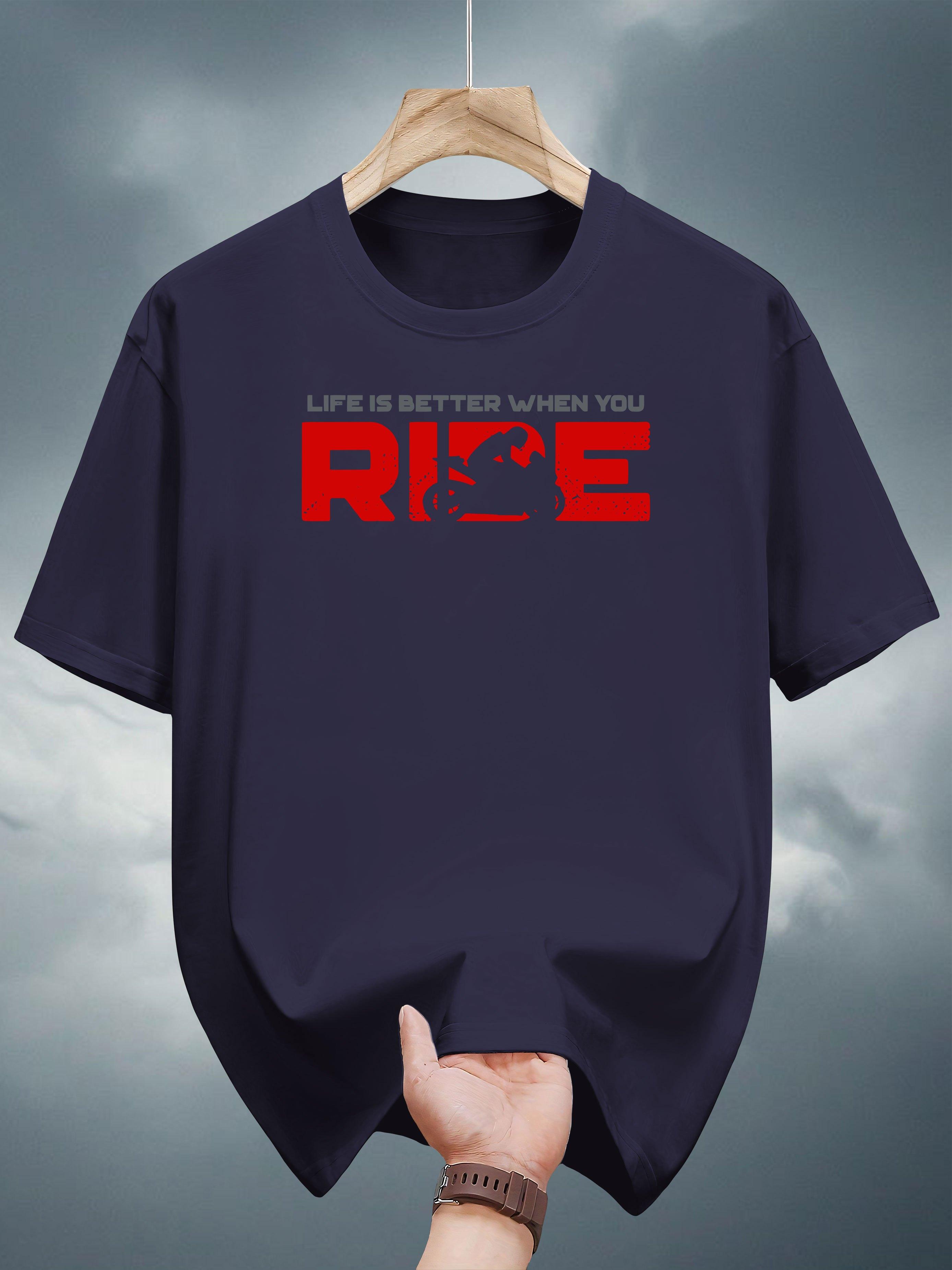 200g 100% Cotton Short Sleeve T-shirt with LIFE IS BETTER WHEN YOU RISE Motivational Mountain Graphic Print - Black Casual Summer Tee S
200g 100% Cotton Short Sleeve T-shirt with LIFE IS BETTER WHEN YOU RISE Motivational Mountain Graphic Print - Black Casual Summer Tee S
