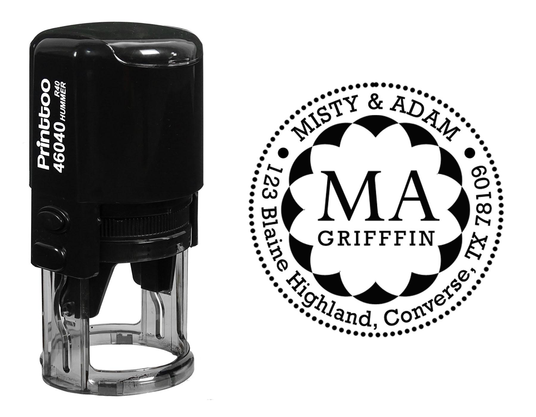 Printtoo Round Custom Address Return Self Inking Rubber Stamp Personalized Initial Monogram 40 mm Diameter (Approx) фиолетовый
Printtoo Round Custom Address Return Self Inking Rubber Stamp Personalized Initial Monogram 40 mm Diameter (Approx) фиолетовый