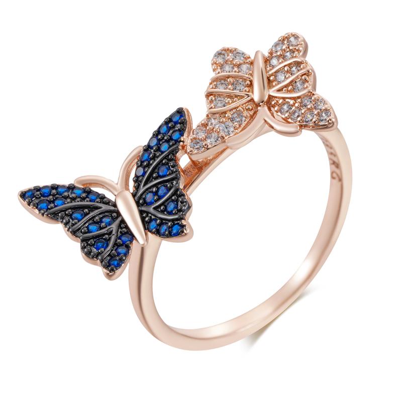 Blue Natural Zircon Two Butterfly Ring For Women Unique Rose Gold And Black Gold Plating Animal Daily Fine Jewelry 10
Blue Natural Zircon Two Butterfly Ring For Women Unique Rose Gold And Black Gold Plating Animal Daily Fine Jewelry 10