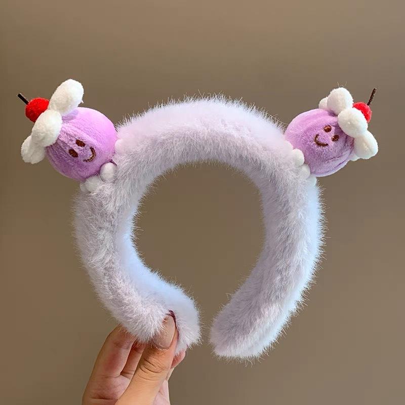 Cherry Cartoon Plush Headband for Women - Cute Hair Accessory for Washing Face and Applying Masks персиковый/фиолетовый
Cherry Cartoon Plush Headband for Women - Cute Hair Accessory for Washing Face and Applying Masks персиковый/фиолетовый