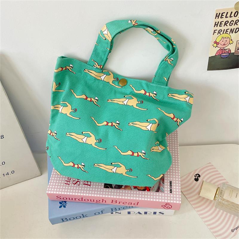 Cartoon Cute Embroidered Print Handbag Lunch Bag Canvas Mom Bag Office Bag Girls Student Outing Large Capacity Storage Bag Gifts one size
Cartoon Cute Embroidered Print Handbag Lunch Bag Canvas Mom Bag Office Bag Girls Student Outing Large Capacity Storage Bag Gifts one size