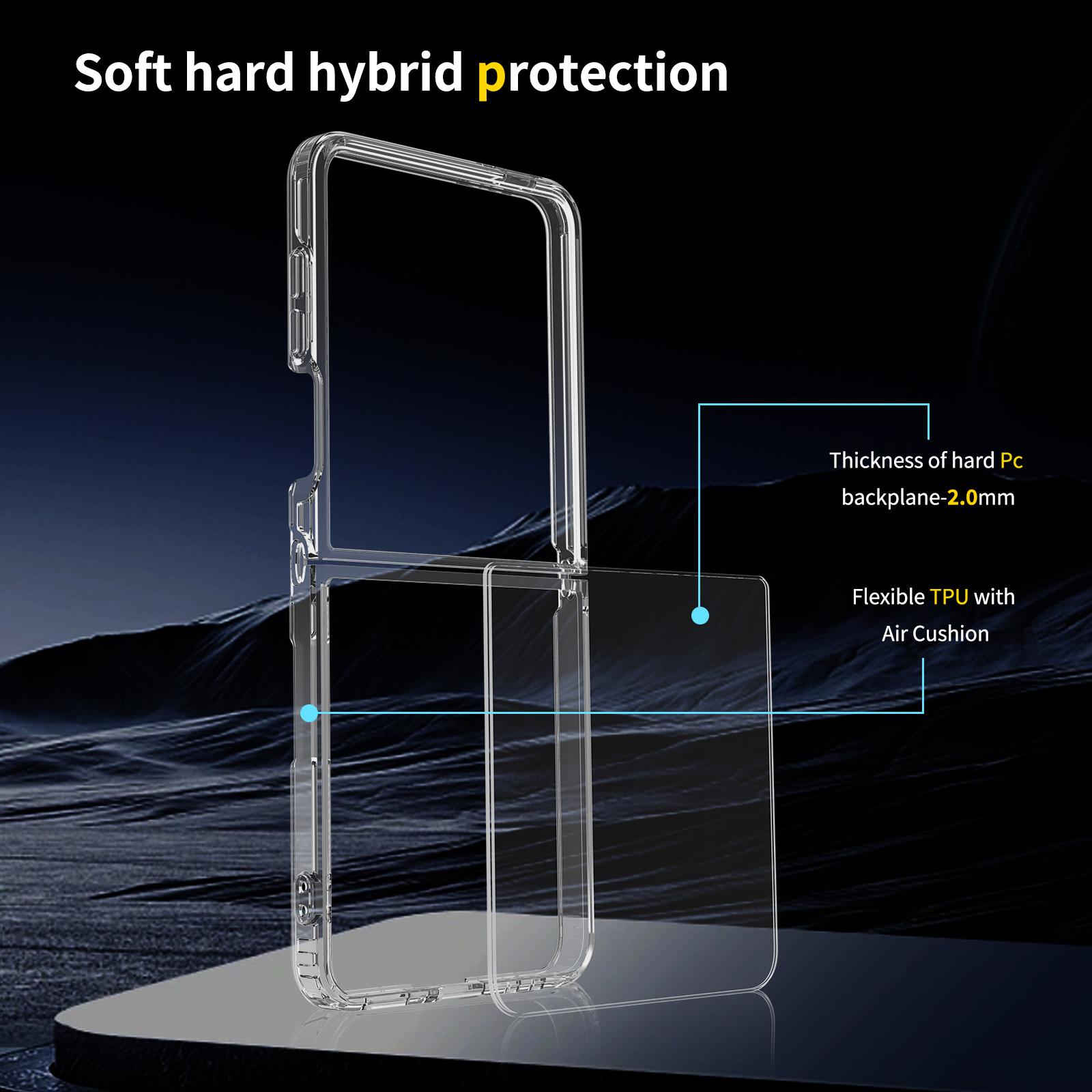 For Samsung Galaxy Z Flip7 5G Case TPU+Acrylic Clear Phone Cover,Integrated Design As Shown A
For Samsung Galaxy Z Flip7 5G Case TPU+Acrylic Clear Phone Cover,Integrated Design As Shown A