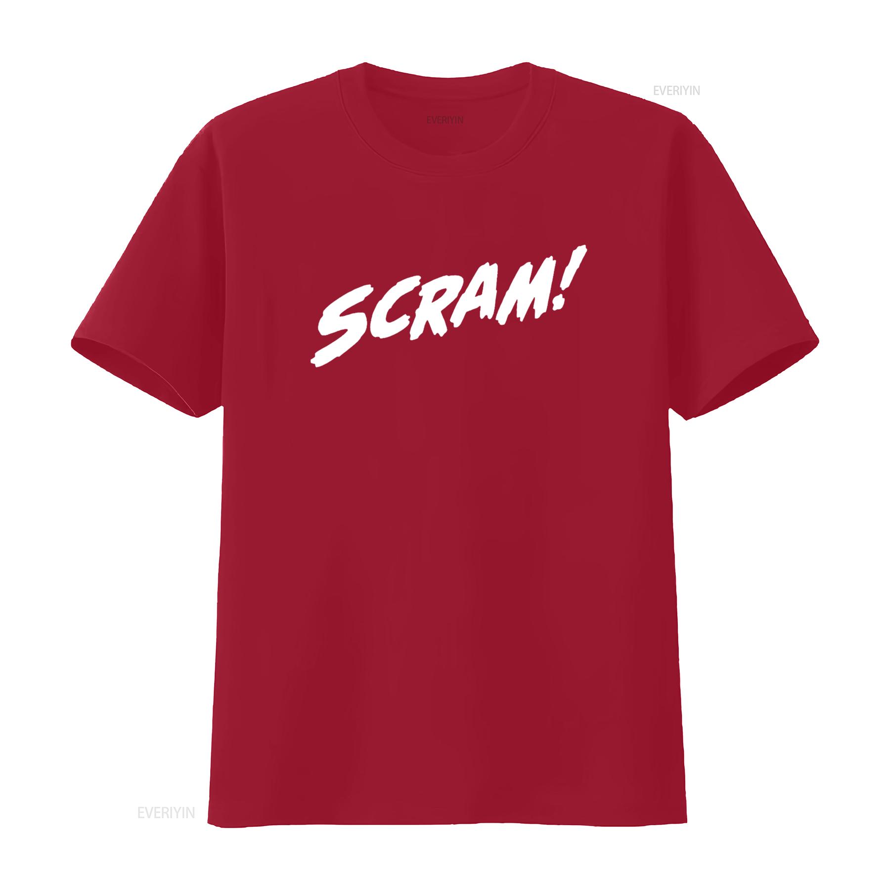 Scram T Shirt vintage Washed designer clothes Top For Everyday Wear Slightly Breathable Stylish Stretched Soft Comfortable S
Scram T Shirt vintage Washed designer clothes Top For Everyday Wear Slightly Breathable Stylish Stretched Soft Comfortable S