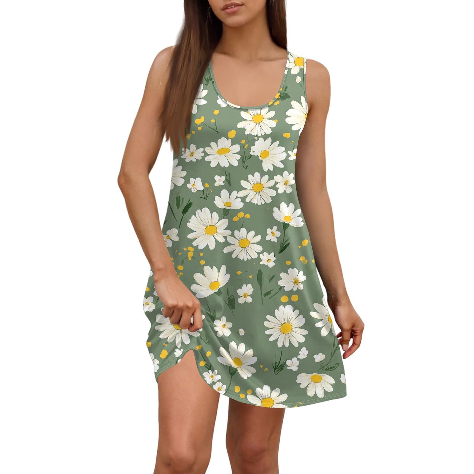 Women s Summer Casual Square Neck Floral Print Dress Sleeveless Dress With Pockets XL білий
Women s Summer Casual Square Neck Floral Print Dress Sleeveless Dress With Pockets XL білий